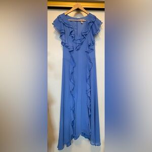 H&M Blue Maxi Dress with Ruffles